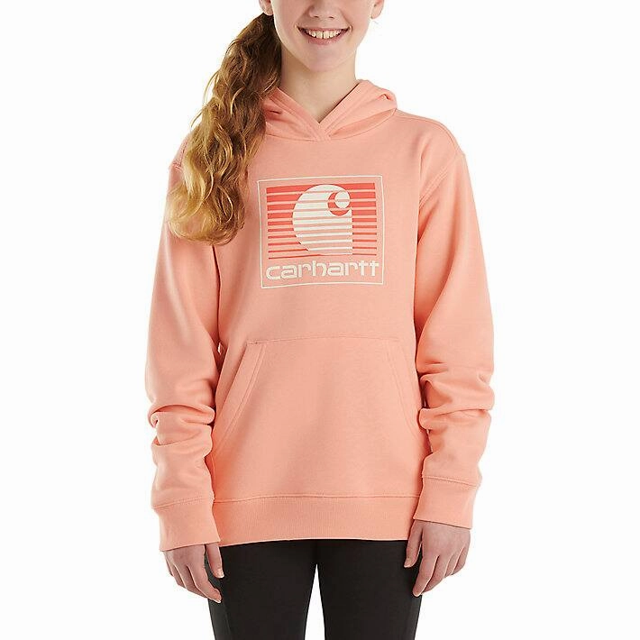 Double Needle Hemming Ergonomic Pattern Design Girls' Long-Sleeve Graphic Sweatshirt CA9985