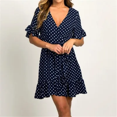 Polka Dot Summer Dress Minimal Mood