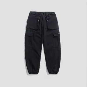 Functional Wind Overalls Casual Trousers Spring and Autumn Loose Drawstring Trousers Versatile Comfort