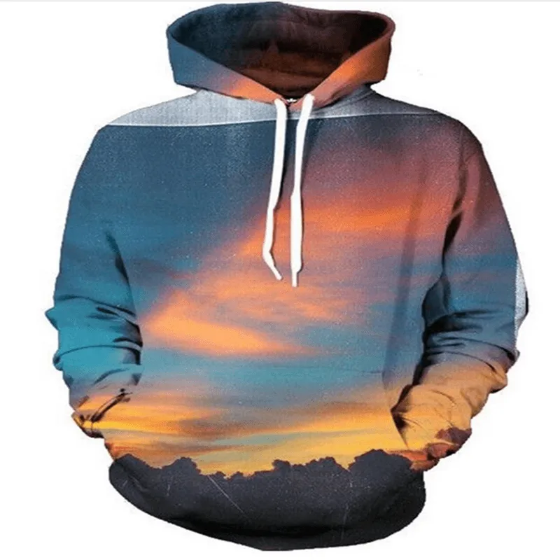 product industry position Lounge Comfort Galaxy Starry Sky 3D Printed Pullover Hoodie