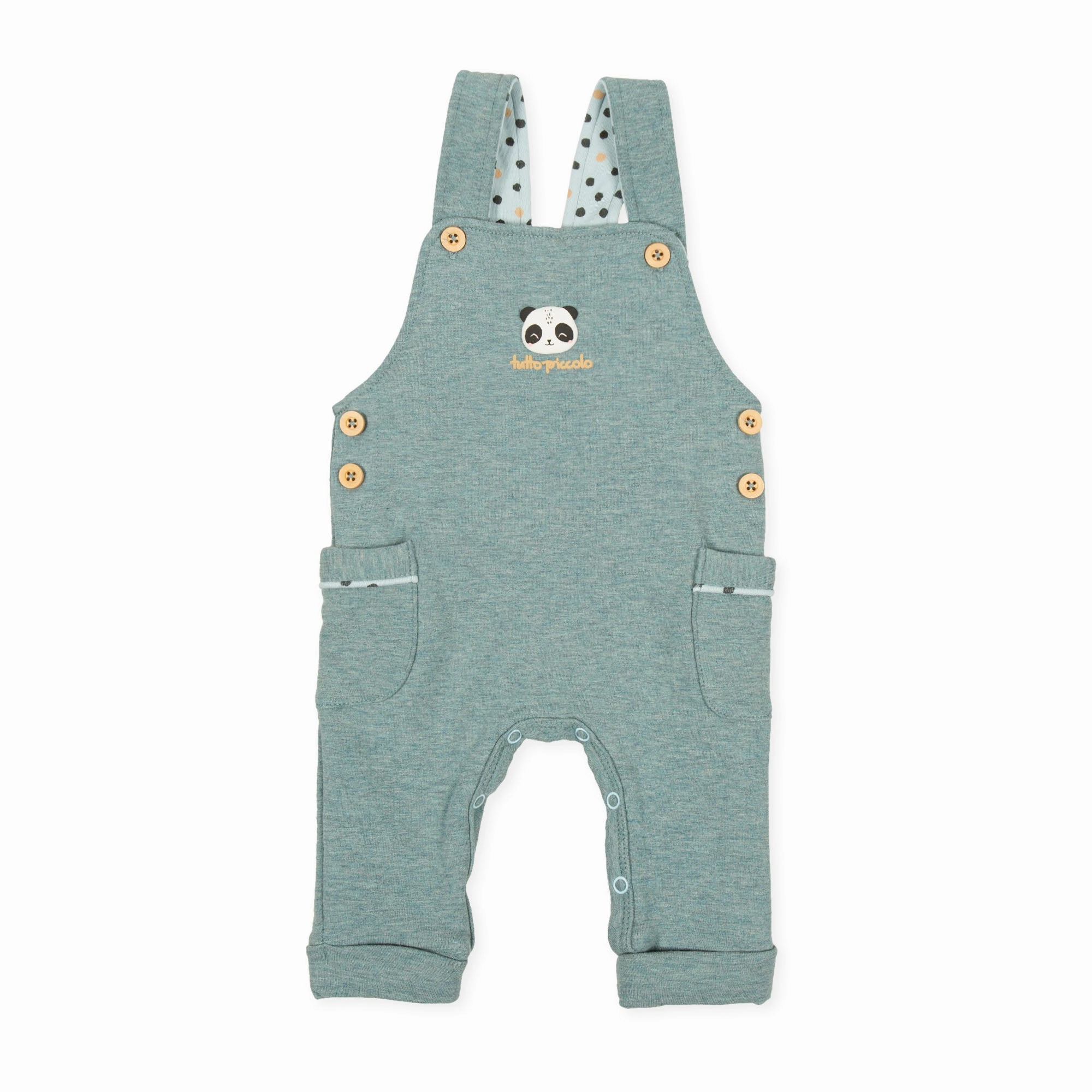 Strong Seams Crease Resistant Tutto Piccolo 9405 Peto Felpa Dungaree - See Green