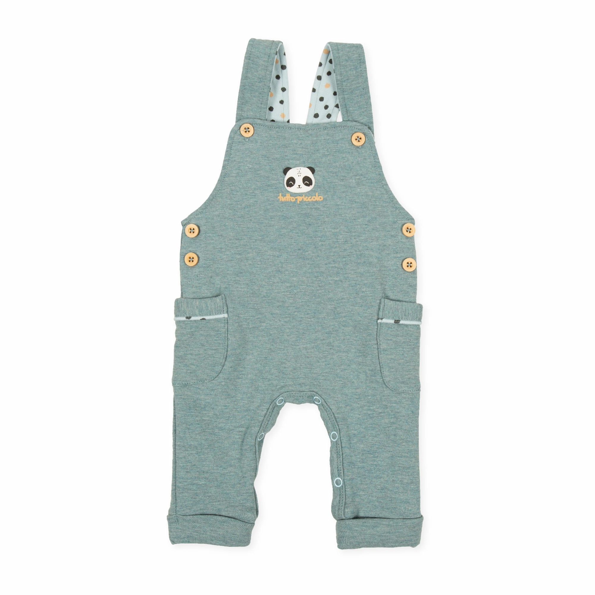 Tutto Piccolo 9405 Peto Felpa Dungaree - See Green Fade Proof