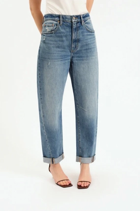 Venice Barrel Cuffed Jeans No Rubbing