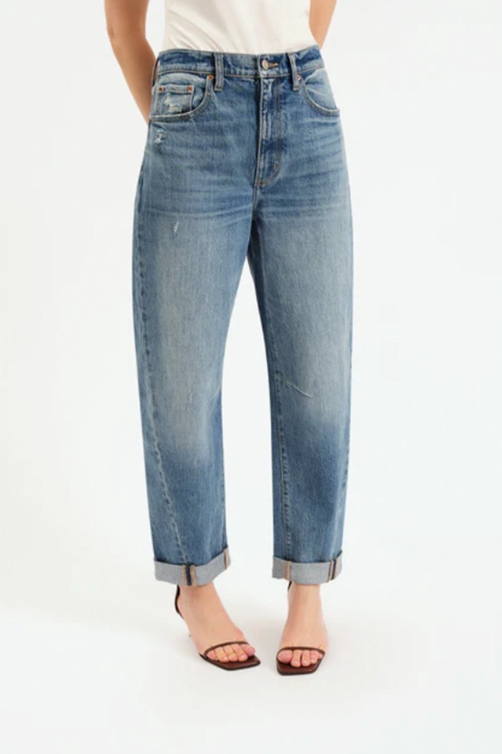 Sleek Finish Climate Control Venice Barrel Cuffed Jeans