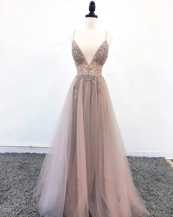 Girl's Elegant Gown Prom Dress Pearl-Detail Light and breezy summer dress