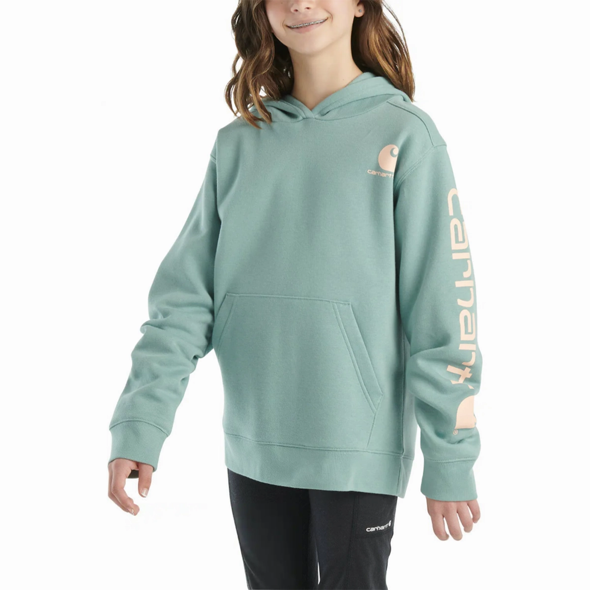 Wrinkle Free Texture Durable Stitch Pattern Girls' Long-Sleeve Graphic Sweatshirt CA7057