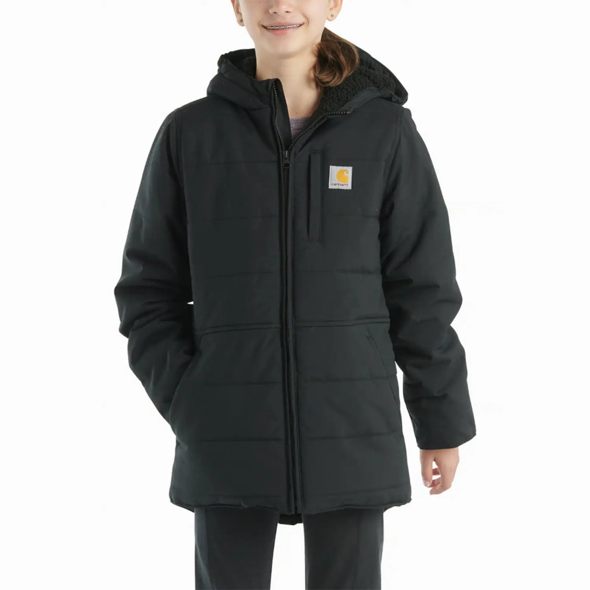 Girls' Long-Sleeve Montana Insulated Hooded Jacket CP9581 Sleeveless Top AllPurposeWear
