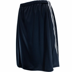 Girls and Women's Knee Length Skort Athletic Skirt ButtonDownCollar Reinforced Hemline