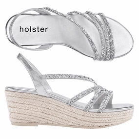 Delicate Touch Versatile Pair Party Espadrille - Silver