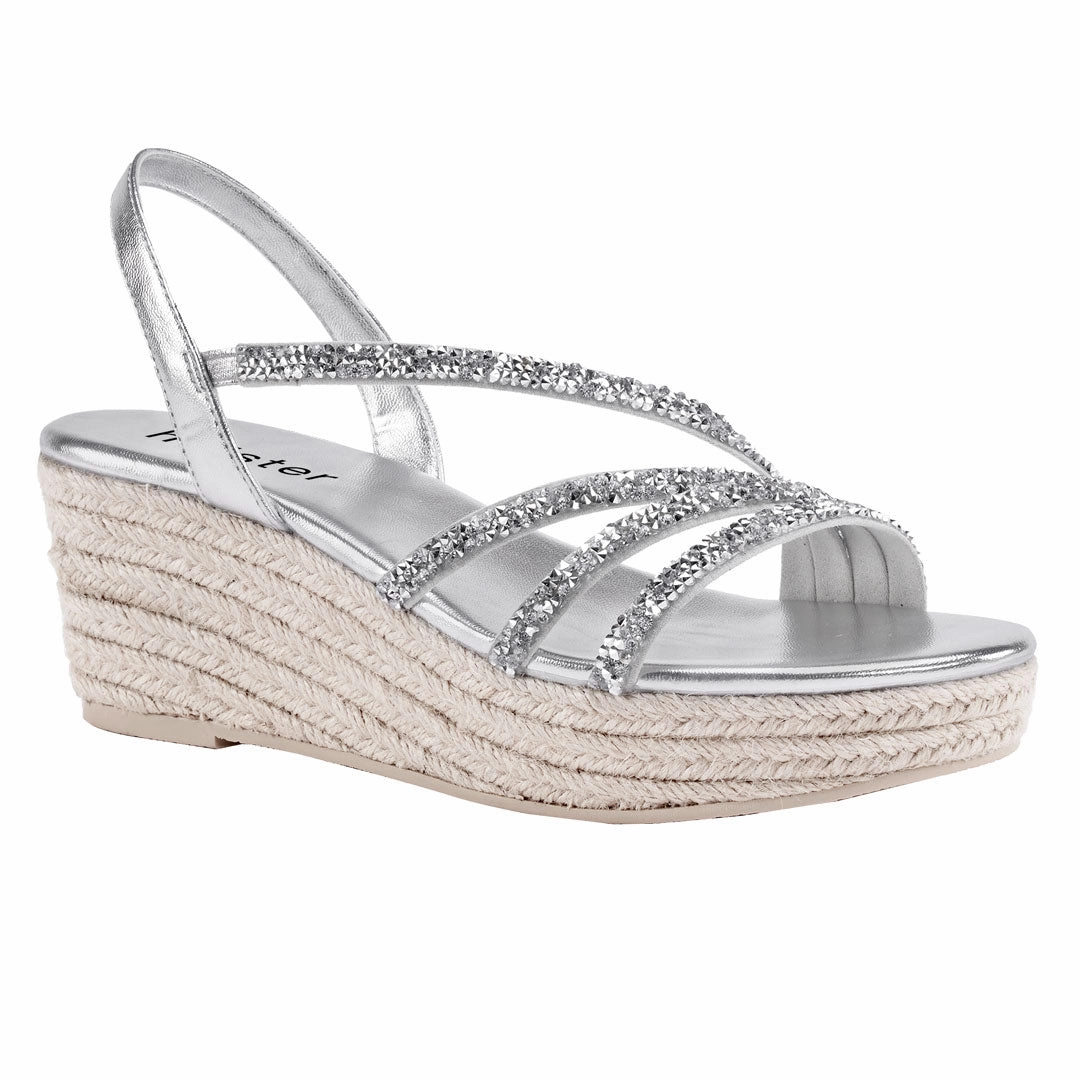 Party Espadrille - Silver Resort Mode