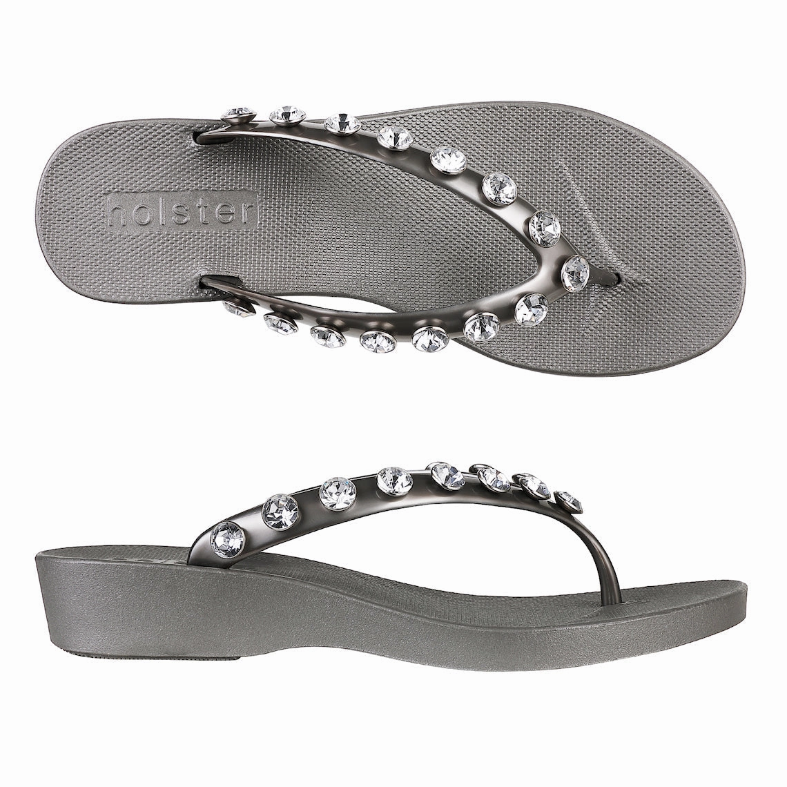 Waikiki Wedge - Pewter Formal Wear Chic Boots