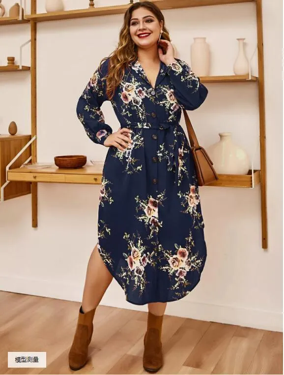 Lounge Fit Fashion new autumn flower dress