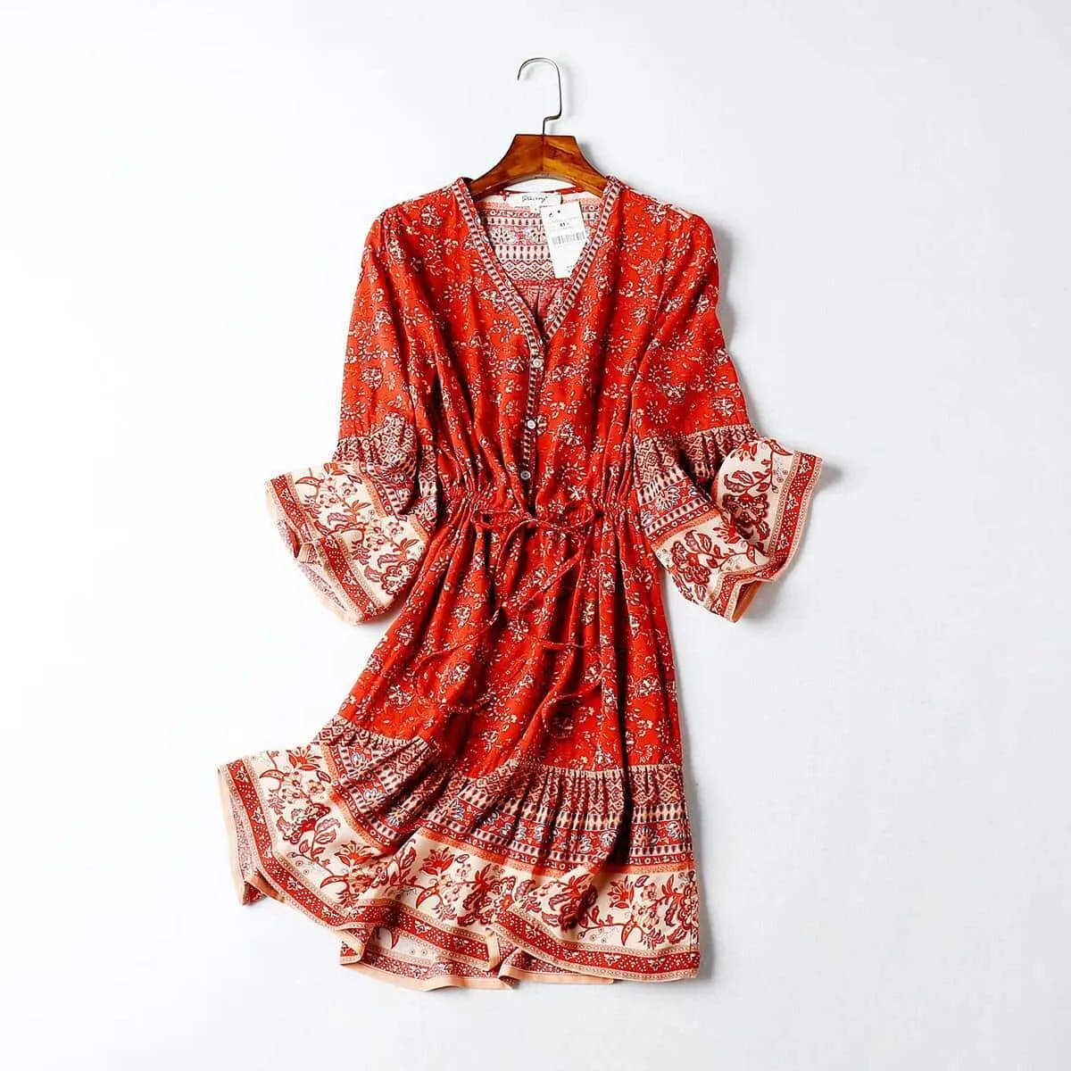 Guest Glam Natural Form Go Getter Women's Dress in Boho Style