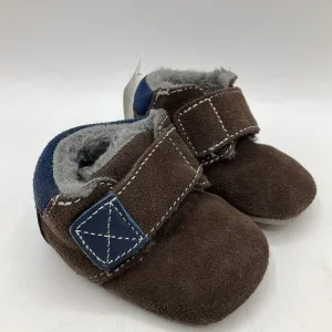 Size Sm (0-6m): See Kai Run Sanju II/ Brown Suede Baby Shoes NEW Heel Lock Technology thin - soled
