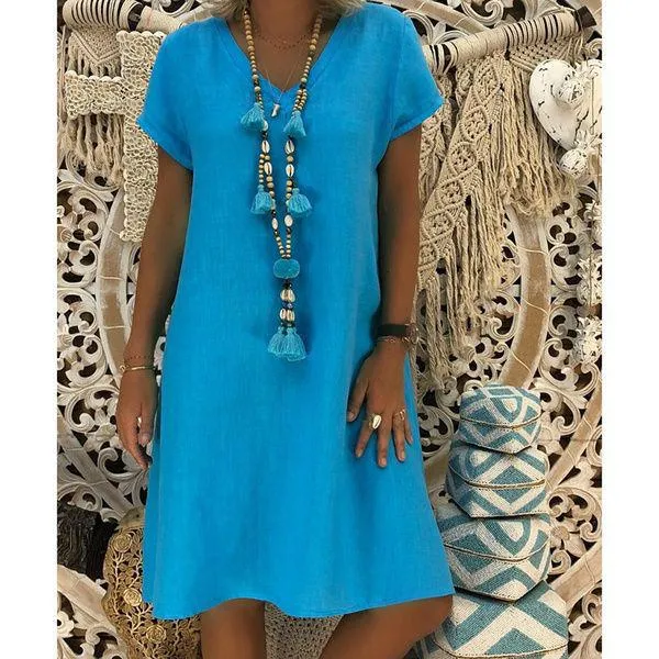 Women's Summer Loose Dress Brunch Tone