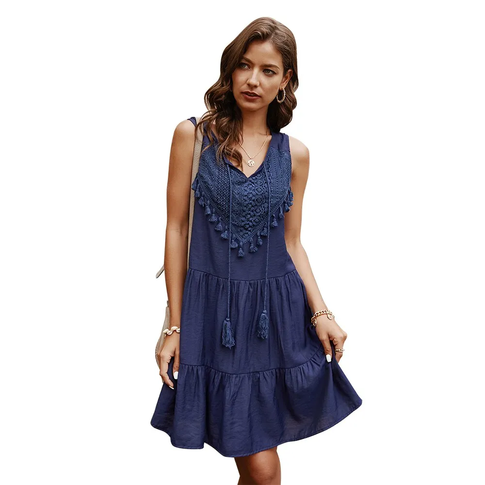 Chill Wear Grattitude Cotton Mini Dress for Women