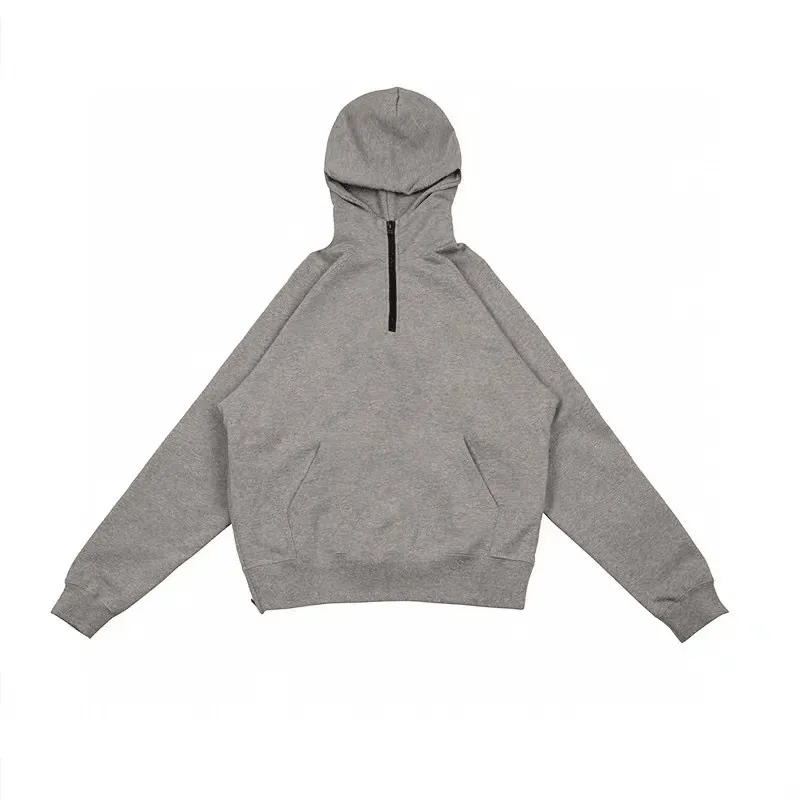 product snowboarding suitable thrill Half-High Neck Hooded Sweatshirt with Split Zipper