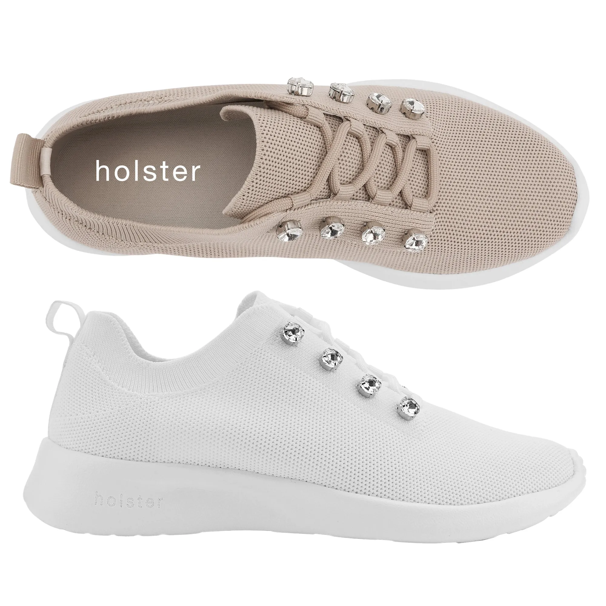 Cozy Feel Footwear Chic Walk Harmony Bundle - Natural / White