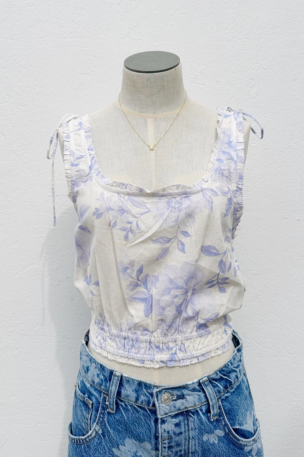 Friction Reducing Finish V-neck Blouse Harriet Tank