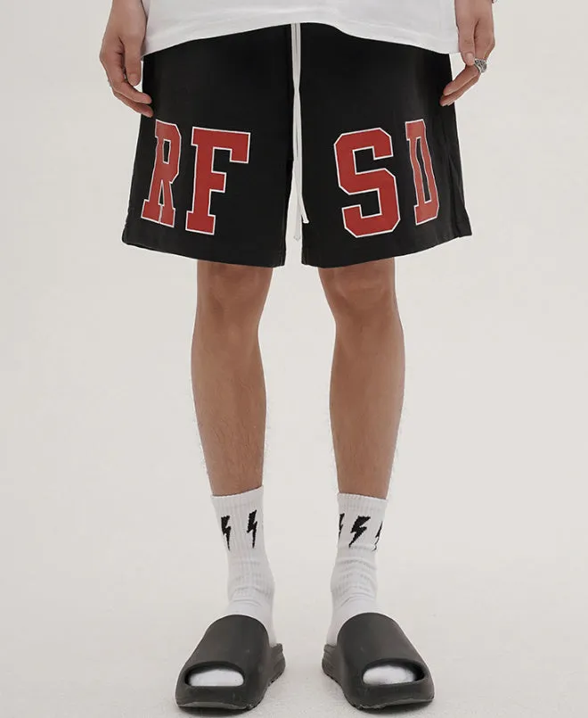 Heavy Loose Sports And Leisure Printed Shorts suit jacket