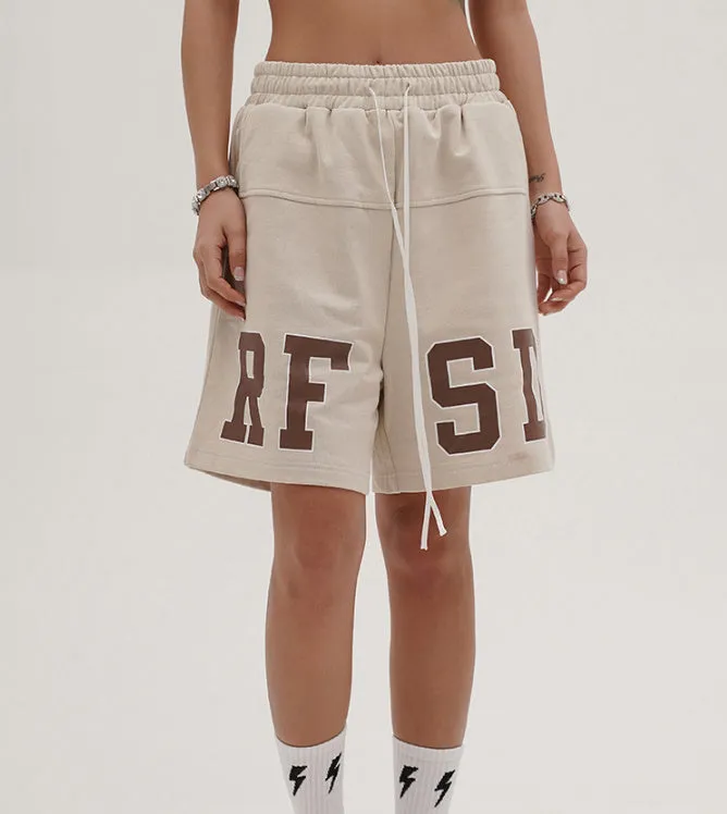 Heavy Loose Sports And Leisure Printed Shorts Anti Pill Surface