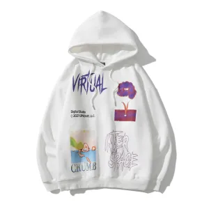 Printed Pullover Hooded Sweatshirt Pullover Cool Essentials