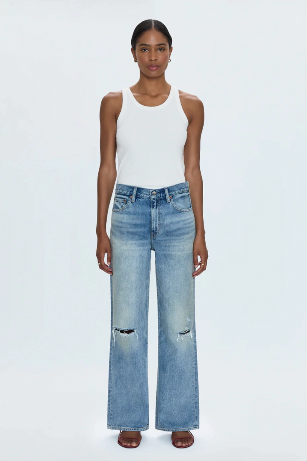 Label Free Pliable Material Hendrix Baggy Jean