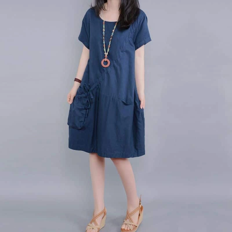 Women's Casual Cotton Dress Guest Shine