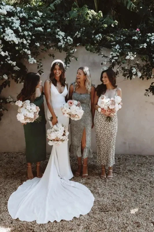 Stylish Vibe Silk Satin Wedding Dress