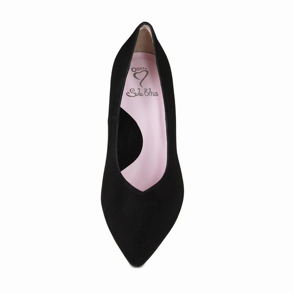 Fitted Design school shoes Pandora: Black Suede