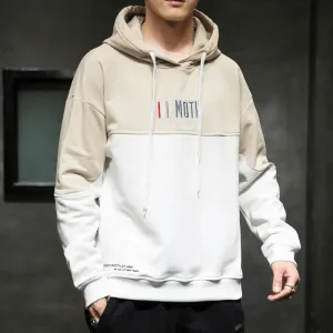 Hooded Sweater Men'S Color Matching Loose Hoodie Trendy Casual product family togetherness