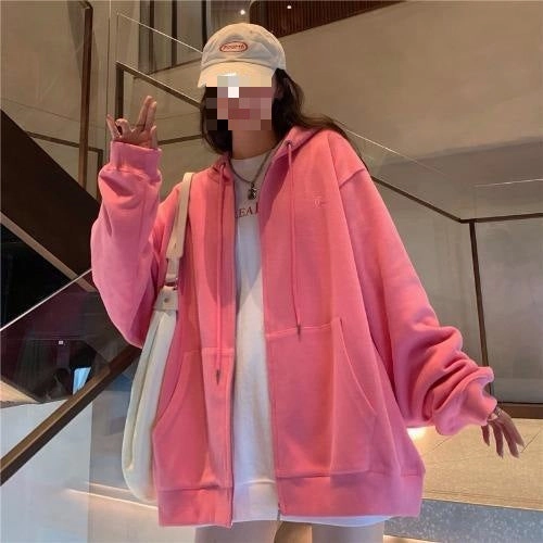 Numbat like Hoodie Coat Autumn Design Sense Niche Loose Slimming Casual Petite Top