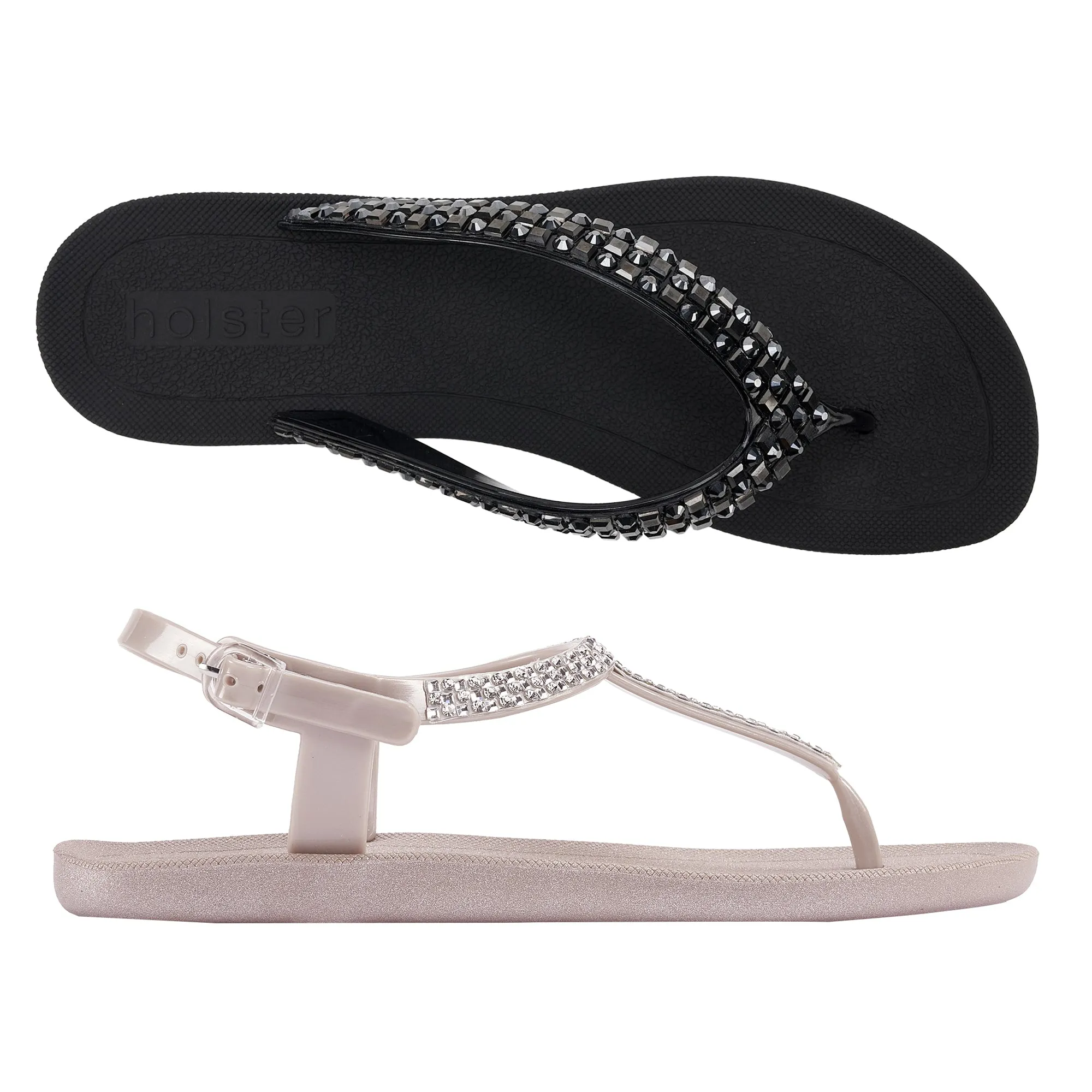 Hope & Shari Bundle - Black / Champagne Chic Sole