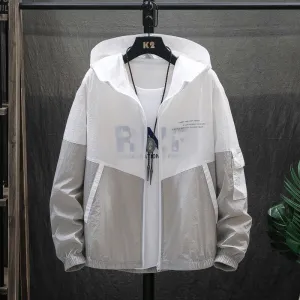 Men'S Sun Protection Clothing Coat Breathable Jacket Skin Clothing High Neck