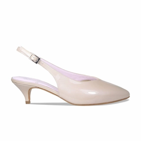 Elevated shock absorption hue India: Pale Taupe Patent Leather