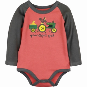 Infant Boys' Grandpa's Pal Long-Sleeve Bodyshirt J4B540RN Reinforced Seam Technique