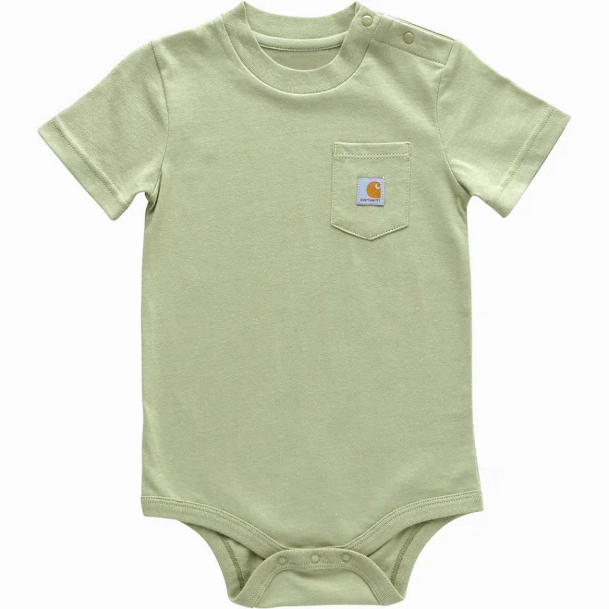Infants' Short Sleeve Pocket Bodysuit CA5009 Wrinkle Free Texture
