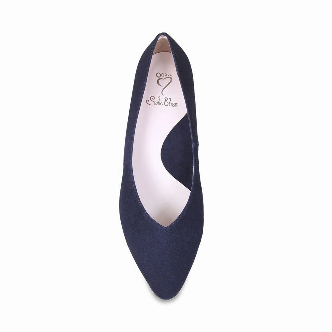 Classy flair Ingrid: Navy Suede