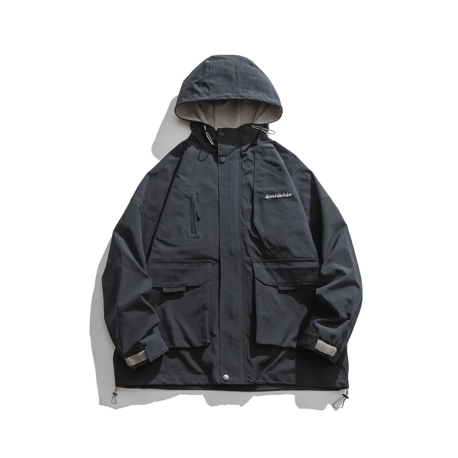 Japanese Autumn Trend Loose Casual Hooded Overalls OdorResistantFabric