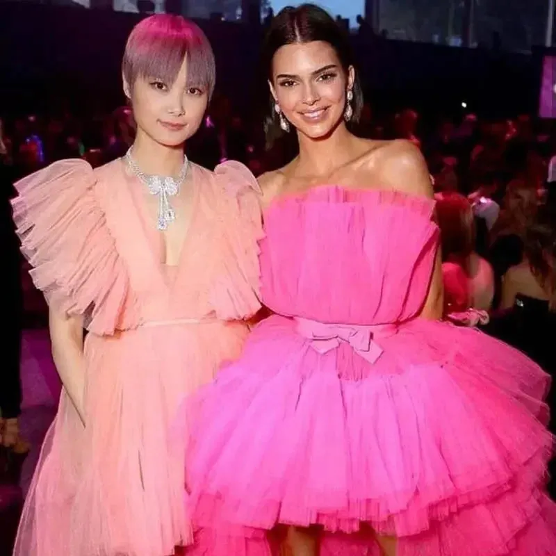 Kendall Jenner Fuchsia Prom Dress Easy Fashion