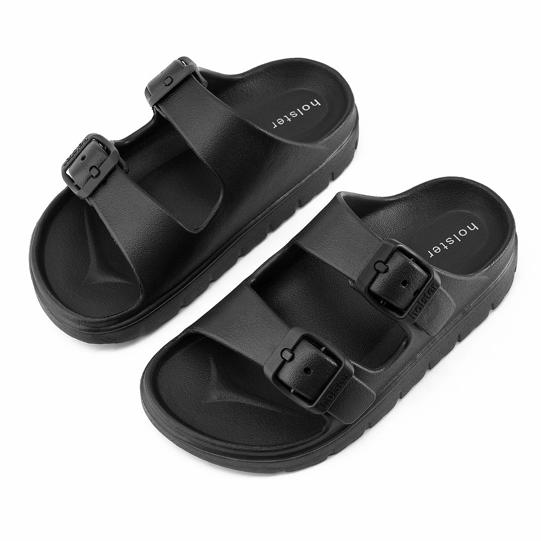 Kids Seeker - Black Lightweight Design Summer Slide Style