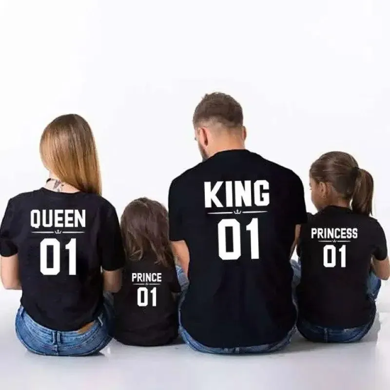 King Family Matching T-Shirts Pearl Tone