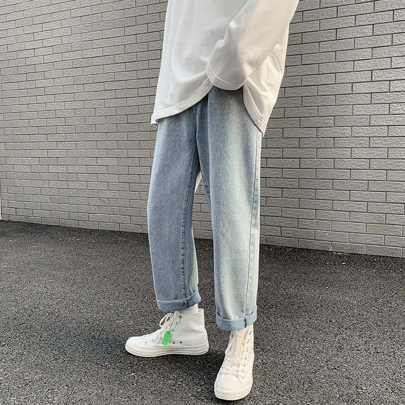 Korean Style All-Match Loose Straight-Leg Pants Hong Kong Style Fall Wide-Leg Pants Quick Comfort Design MoistureWickingLining