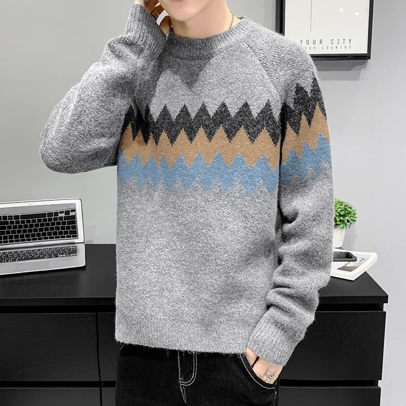 Cozy Design Fit Comfy Fit Korean Style Trendy Men'S Bottoming Shirt