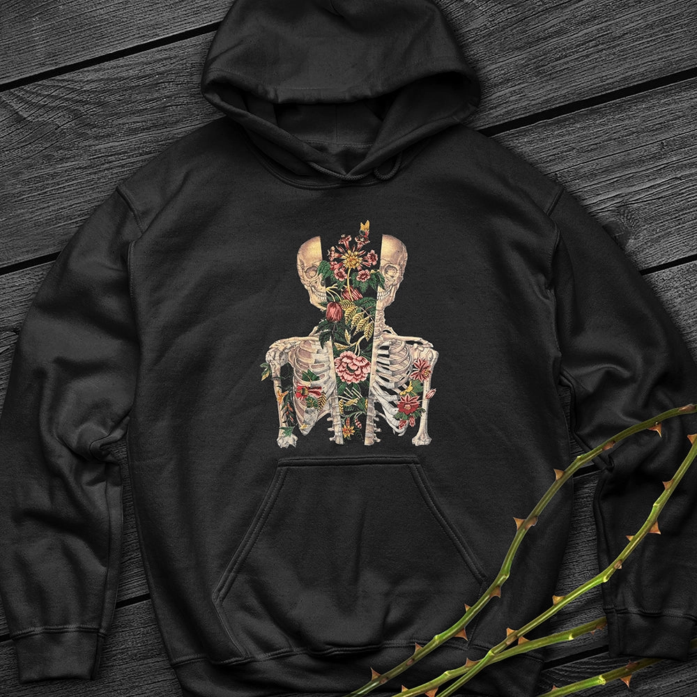 Breathable Mesh Panels Korean Loose Hoodie Printed Long Sleeve Slouchy Style