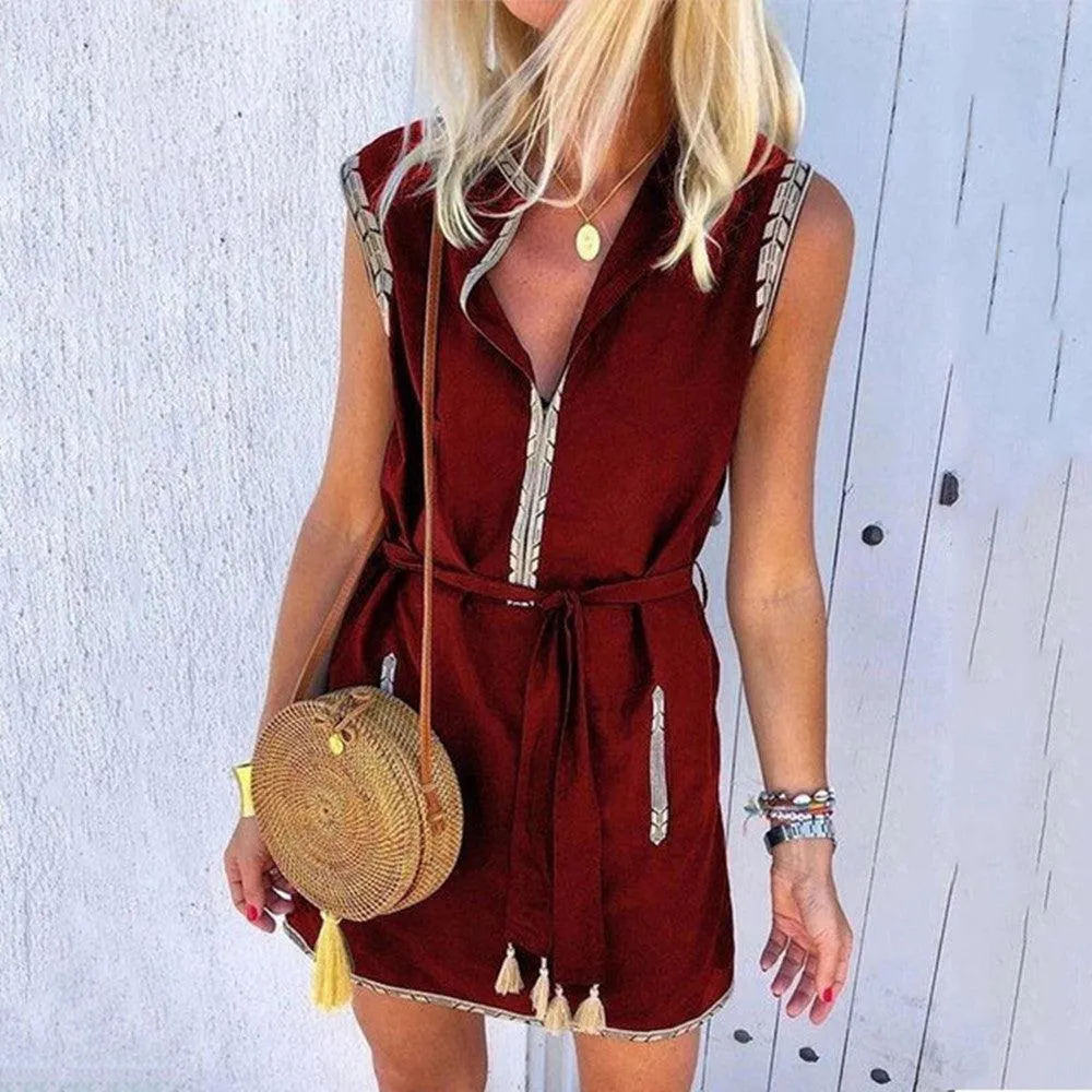 LANIVA - Super mooie mouwloze zomerjurk met V-hals Fashionable And Functional