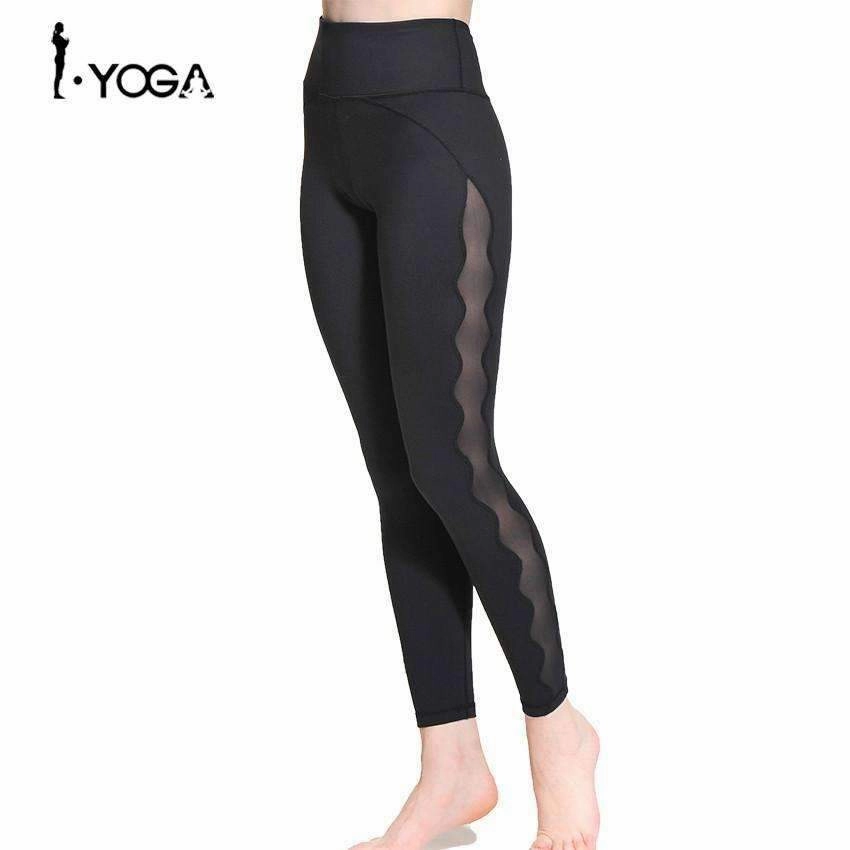 Fitness Women Sport Leggings Yoga Pants Workout Gym Training Tights Running Sportswear Trousers High Waist Activewear for Women MoistureManagement Fabric Stable