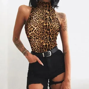 Insulated Jacket Leopard Bodysuit