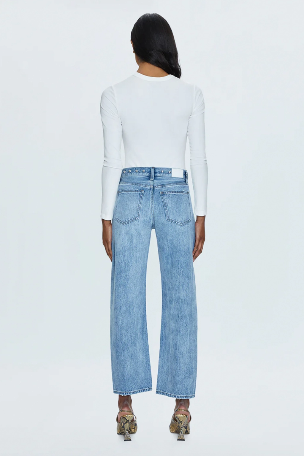 Easy Maintenance Long Lasting Lexi Bowed Straight Jean