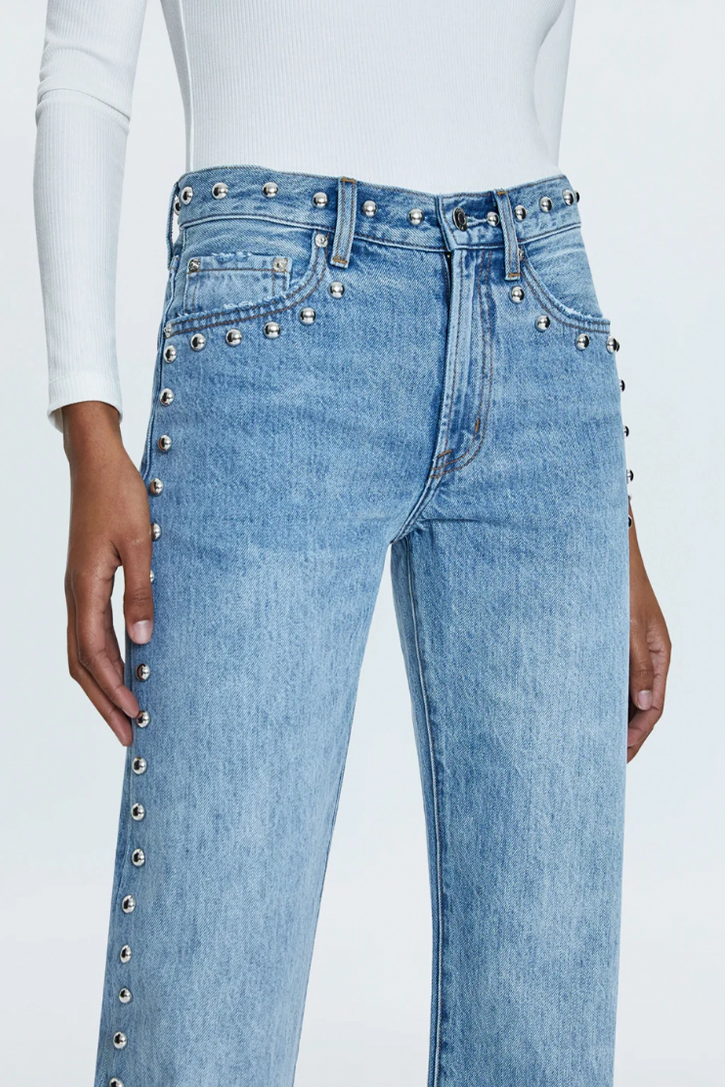 wrinkle free Lexi Bowed Straight Jean